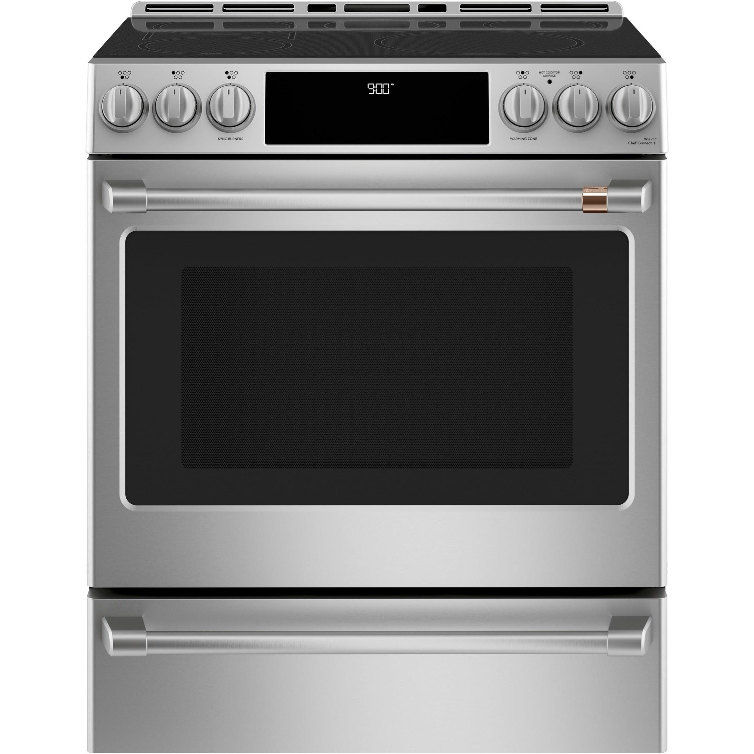 GE Appliances CHS900P2MS1 Cafe 30 Smart Slide In Front Control GE Appliances CHS900P2MS1 Cafe 30 Smart Slide In Front Control